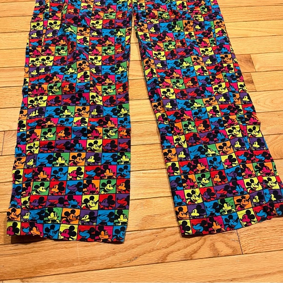 Multi-color Neon Mickey Mouse Disney Pants with Pockets - Picture 2 of 9
